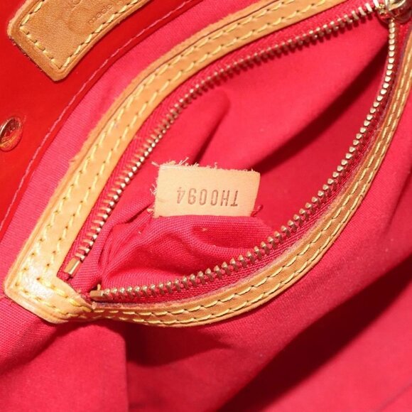 LOUIS VUITTON Monogram Vernis Reade PM Hand Bag Red Rouge M91088 LV Auth bs26993 - Picture 11 of 16